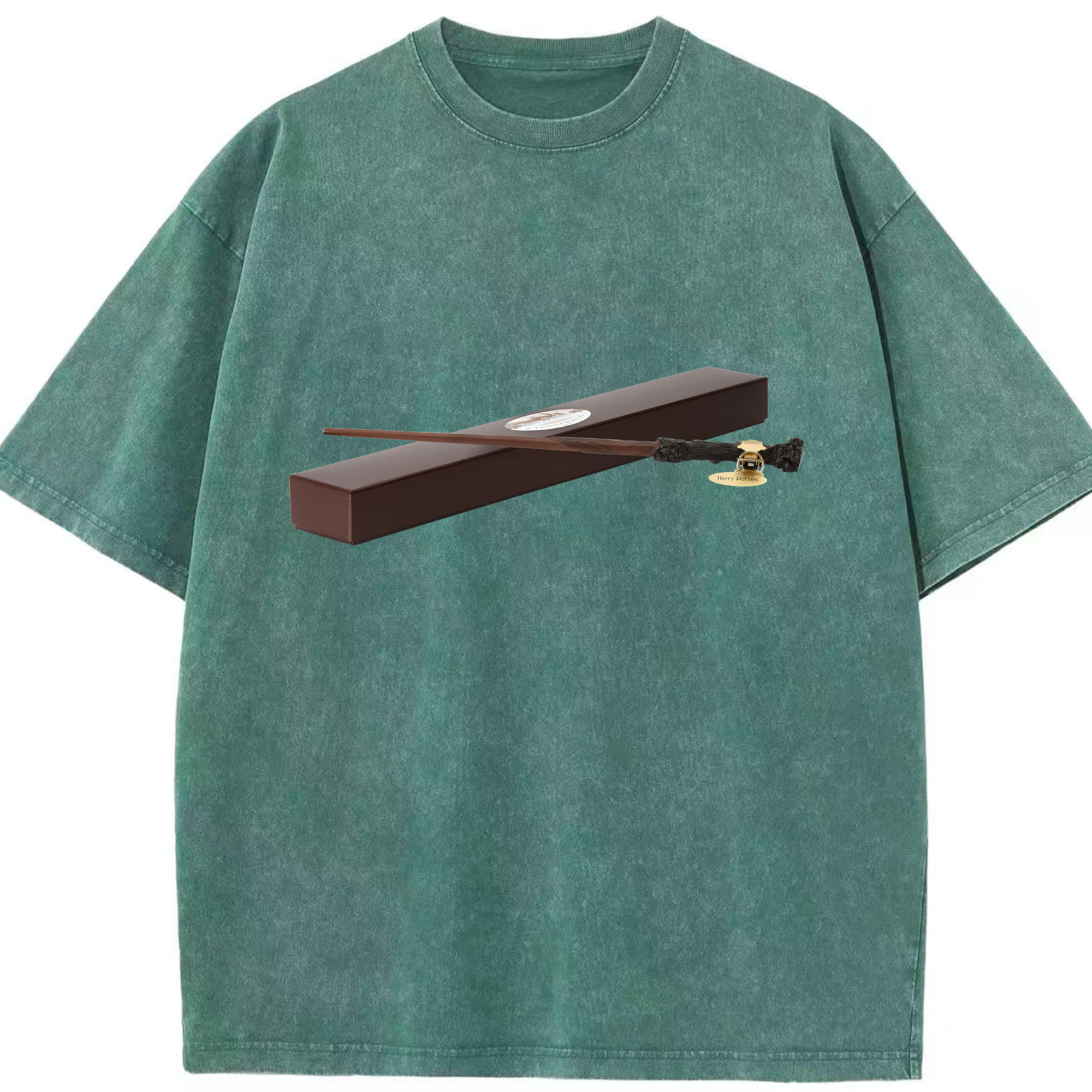 （画像用） Harry Potter ハリー・ポッターシリーズ 綿100% ヴィンテージ風 半袖Tシャツ（フロントプリント）